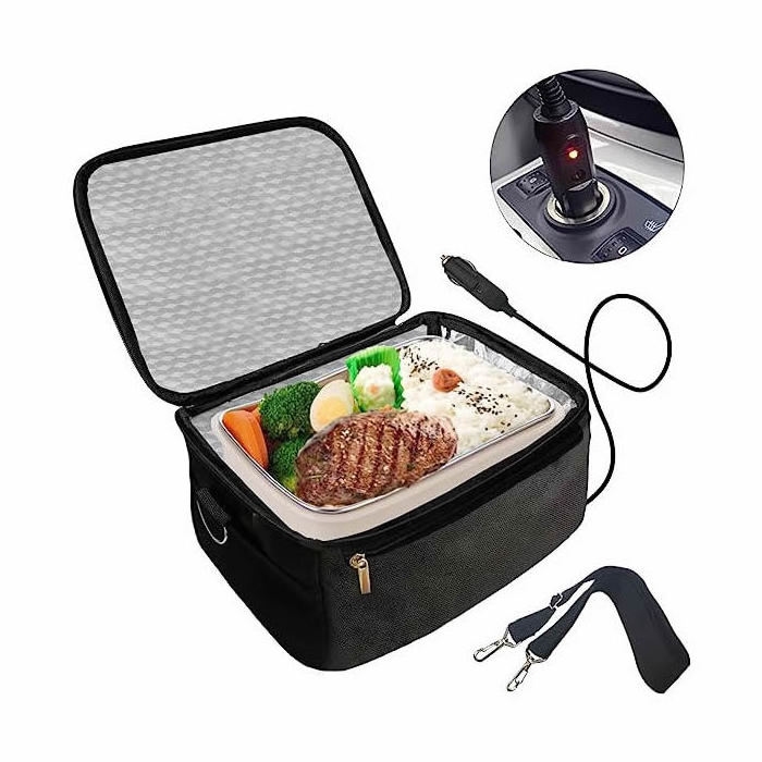 12V Portable Oven Personal Food Warmer for Car heated lunch bag for Meals Reheating Road Trip Office Work Picnic Camping