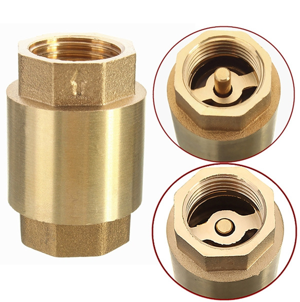 One-Way Brass Plumbing Backflow Pressure Check Valve Horizontal 1/2