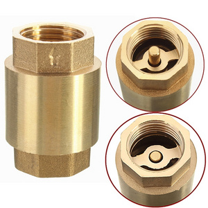 One-Way Brass Plumbing Backflow Pressure Check Valve Horizontal 1/2" 4 Inch Brass Check Valve with Female Thread