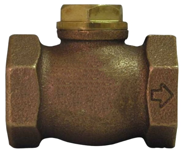 One-Way Brass Plumbing Backflow Pressure Check Valve Horizontal 1/2