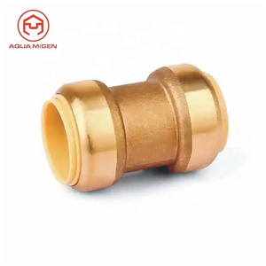 Lead Free Brass Sharkbite Push Fit Fittings Pex Pipe Copper Pipe/Straight Push Fitting