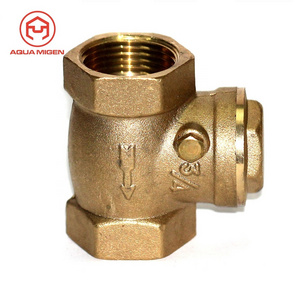 3/4" NPT Soft Seat Rubber Clapper 200WOG Brass Swing Check Valve