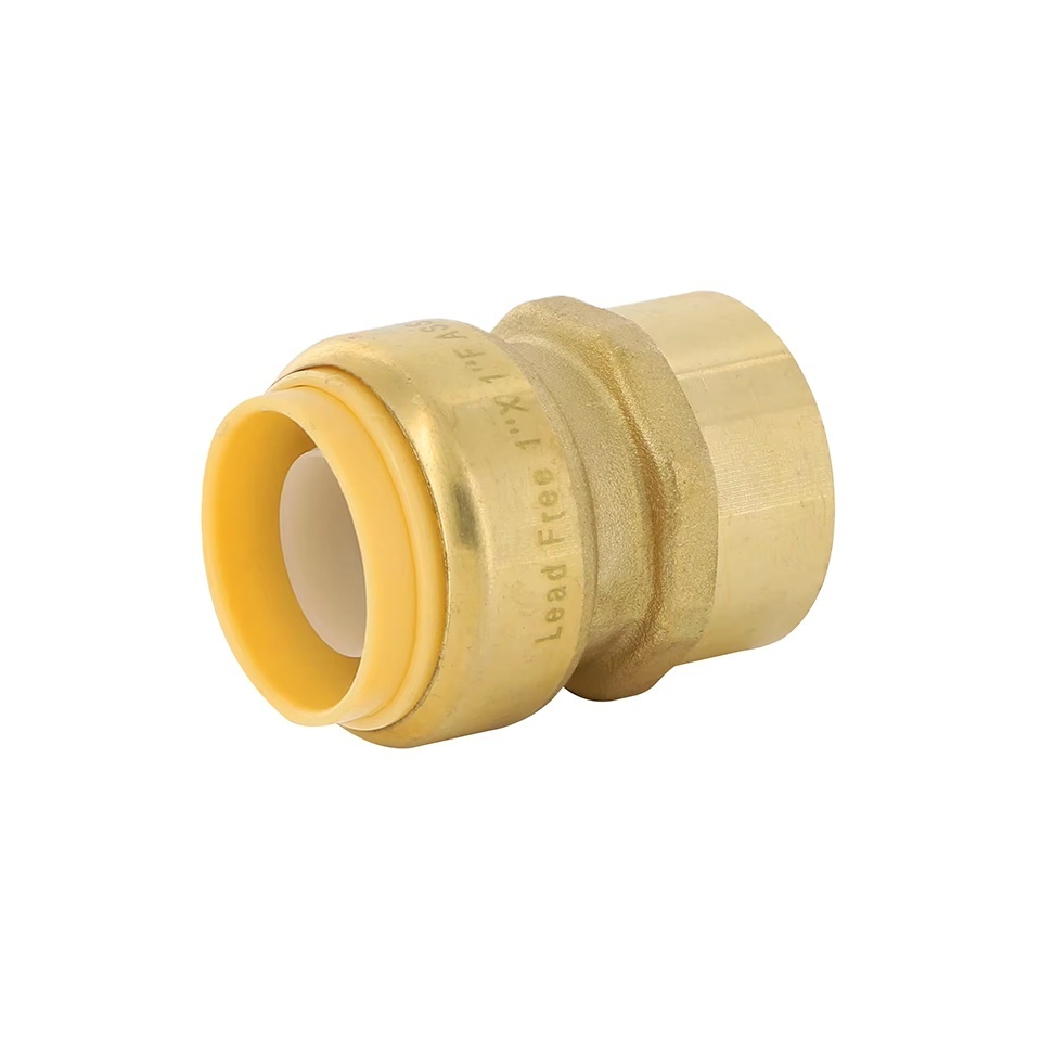 Brass Quick Release Connector Brass Push Fit Fittings Male Threads Elbow for Pex Plumbing Water Pipe