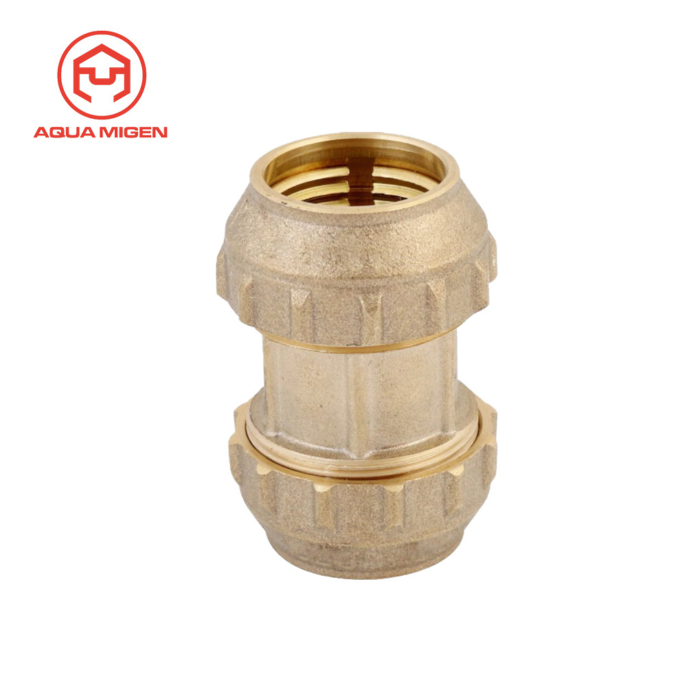 Screw Joint 50x1 1/2 Compression Equal Elbow Pipe Fitting for PE Pipes with cw617n Brass Ring