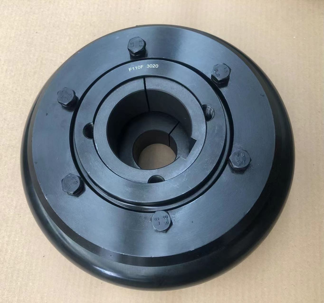 High Quality B F H type flexible rubber flex tire coupling 220mm black shaft coupler fenner tyre coupling