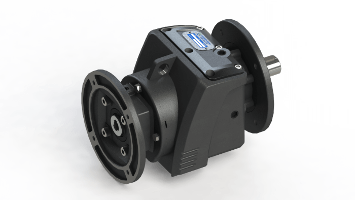 R Series Foot Mounted Inline Helical Speed Gearbox Reducer With 3kw Three-phase Electric Motor