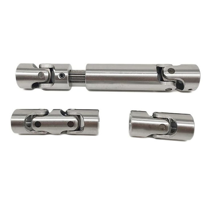 Precision Cross gimbal Shaft Telescopic coupler Double Cardan Universal Joint Coupling