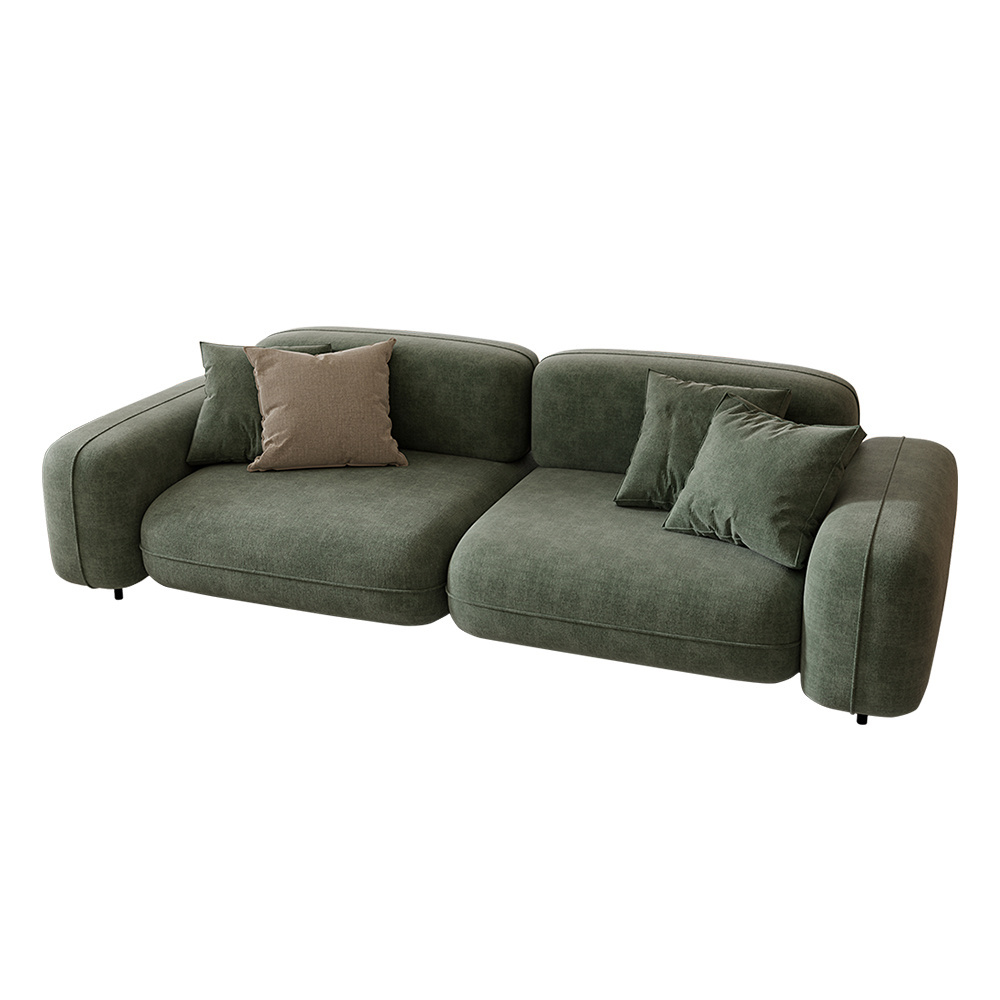 MIGLIO 5792 | Italian minimalist modular sofa dark green