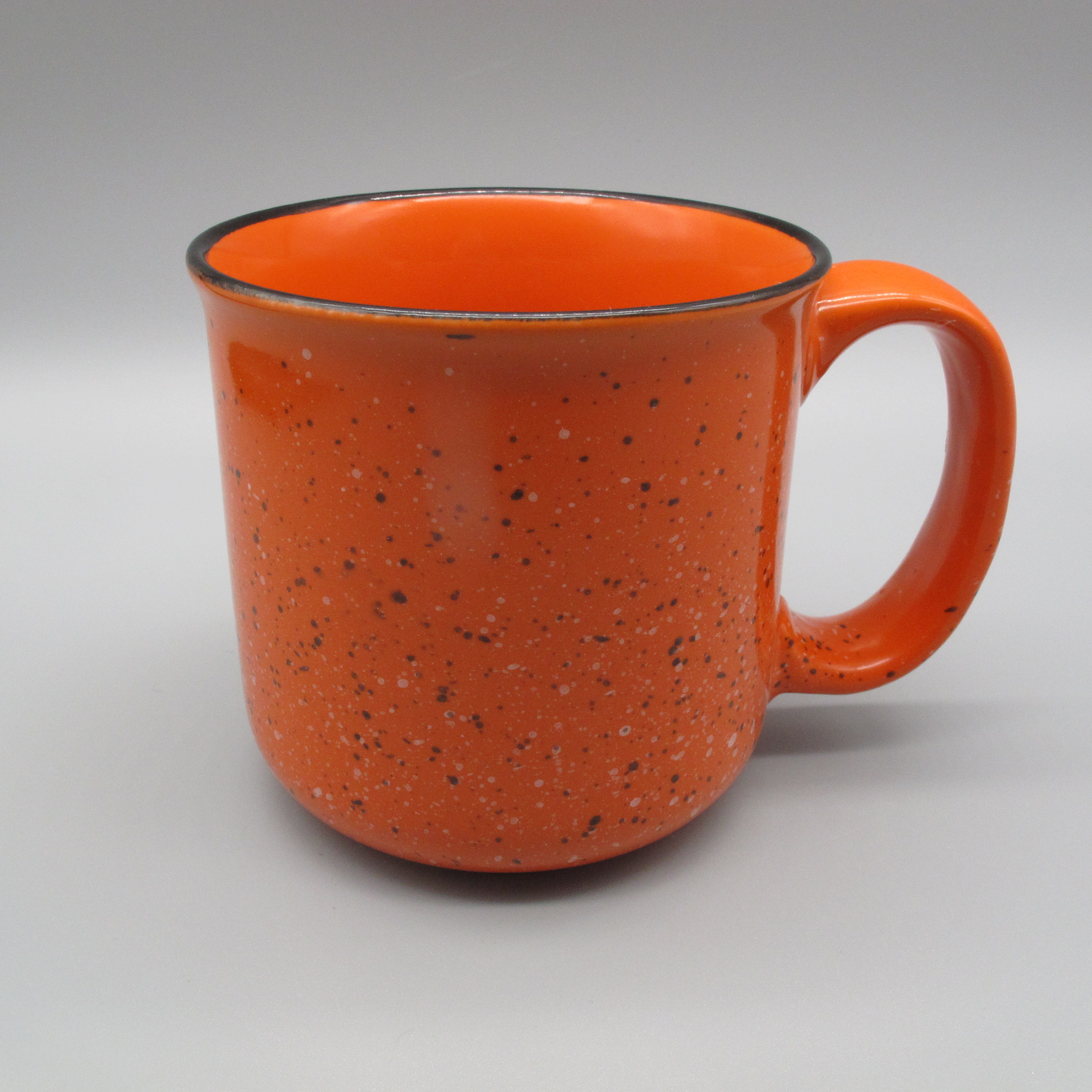 wholesale 15oz speckled porcelain campfire mug stoneware splash ink coffee cup ceramic campfire mug