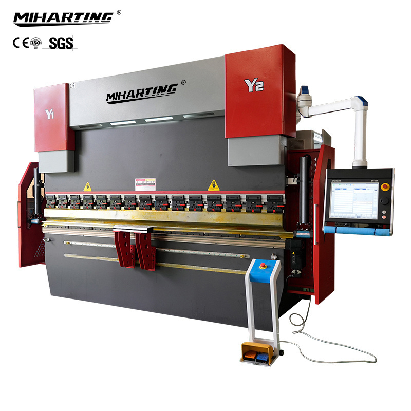 Hydraulic CNC Press Brake for Door Frame WE67K-100t/2500 8+1 Axes Press Brake Metal Bending Machine