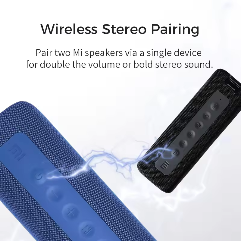 Xiaomi Mi Portable BT Speaker Outdoor 16W TWS Connection High Quality Sound IPX7 Waterproof 13 hours playtime Mi Speaker