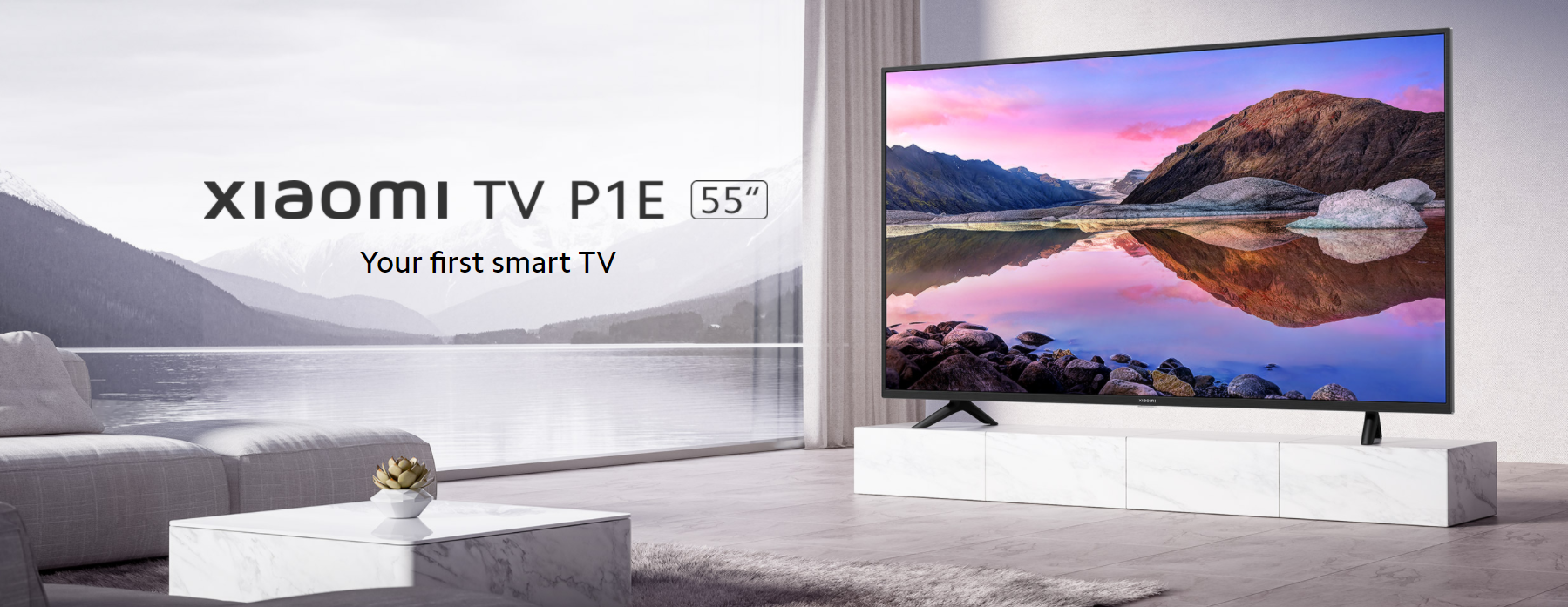 Xiaomi TV P1E 55 inch television 4k android smart led  tv television curved tv 55 android