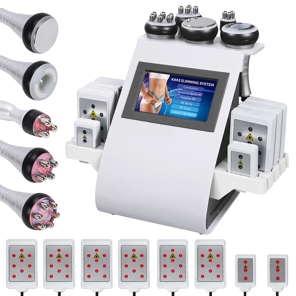 6 In 1 Vacuum Cavitation System Type And Radio Frequency Lipolaser Cavitation Rf Slimming Beauty Machine