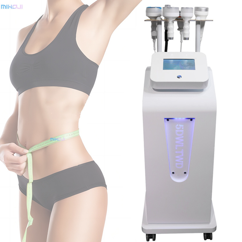 Portable 5D Cavitation 80k body contouring RF 80k fat cavitation slimming machine 6 in 1