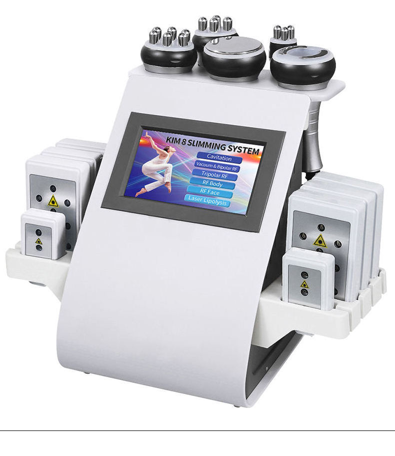 6 in 1 Vacuum Cavitation System Equipment Weight Loss radio frequency cavitation rf slimming beauty machine