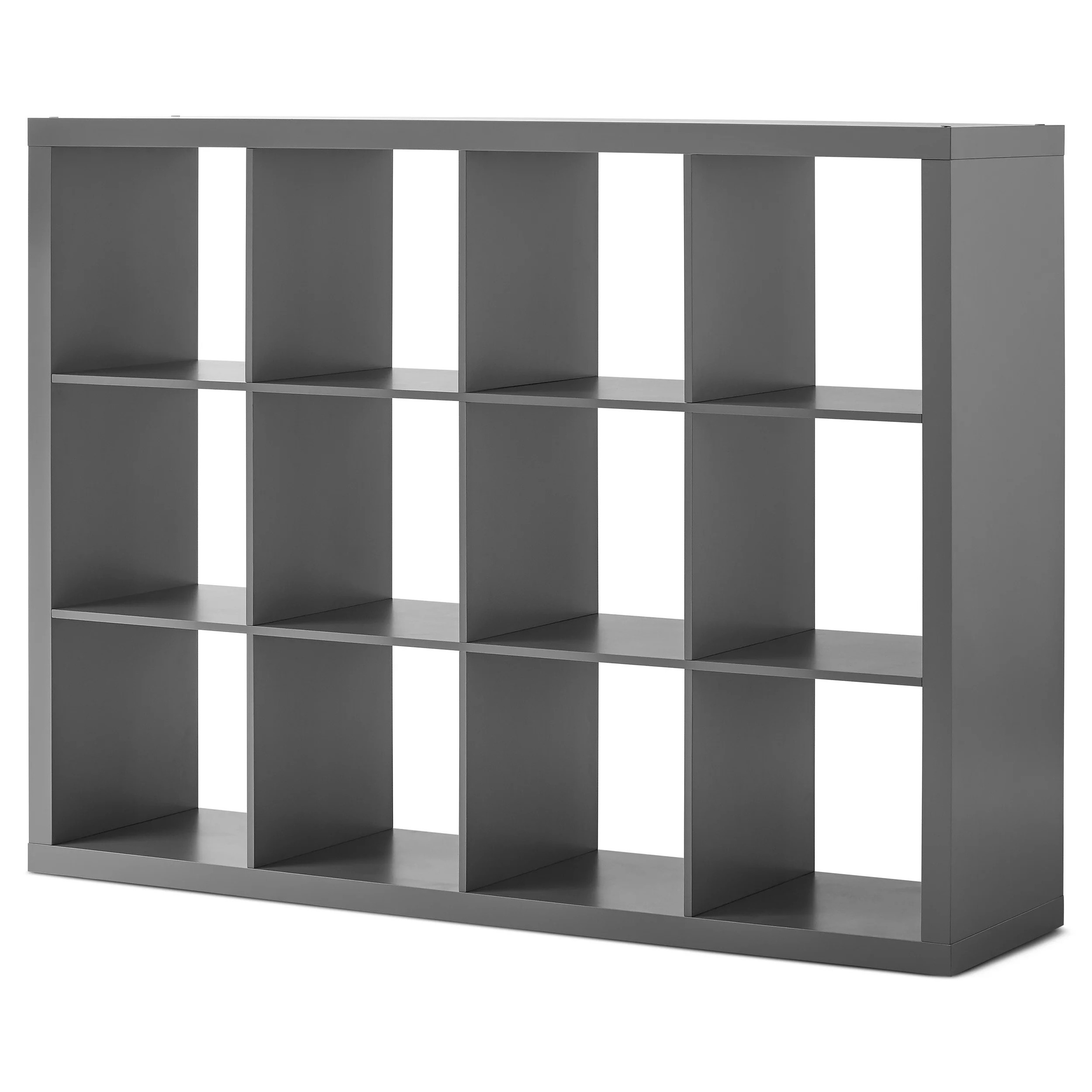 Wooden open shelf bookcase