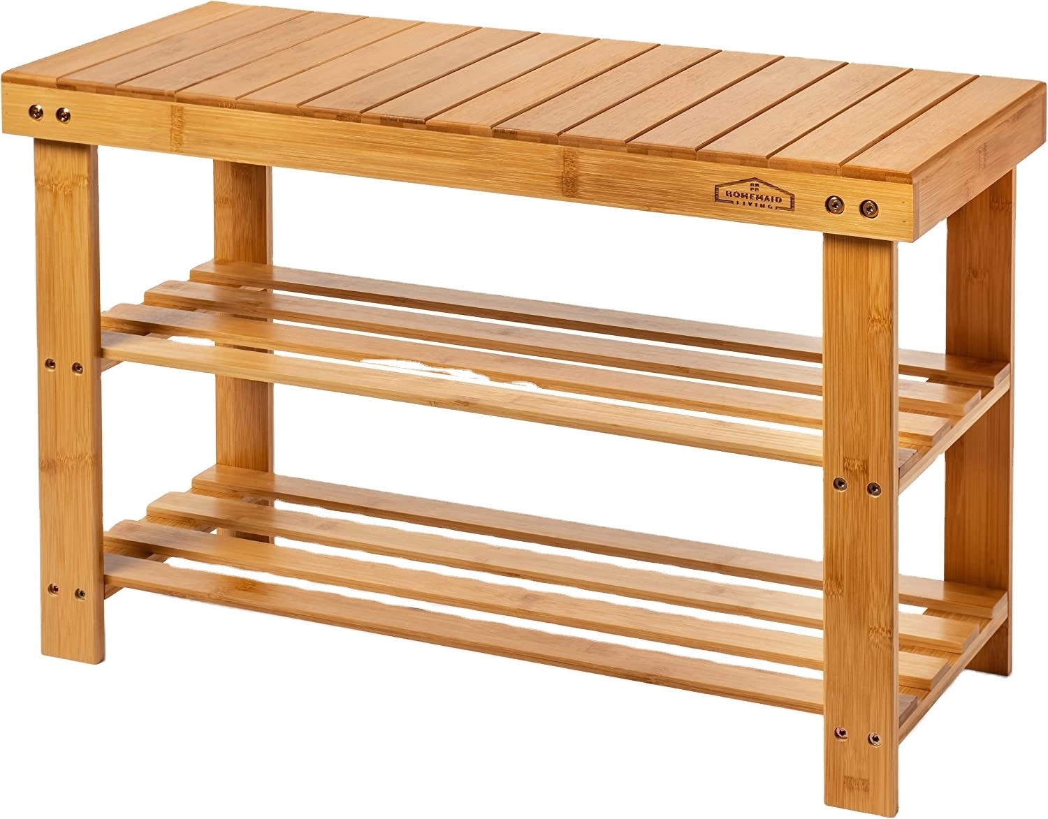 3 Tier Shoe Rack Bench, Premium Shoe Organizer or Entryway Bench, Perfect for Shoe Cubby