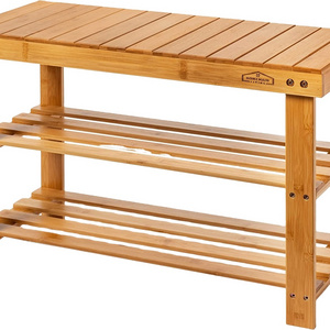 3 Tier Shoe Rack Bench, Premium Shoe Organizer or Entryway Bench, Perfect for Shoe Cubby