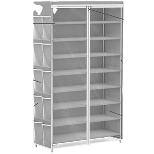 White texture   8 Tiers  Rack with  Stores up to 29-36 pairs of shoe