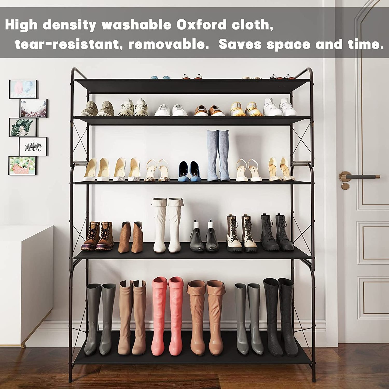 Tier Bronze Long Shoe Rack, 45.5