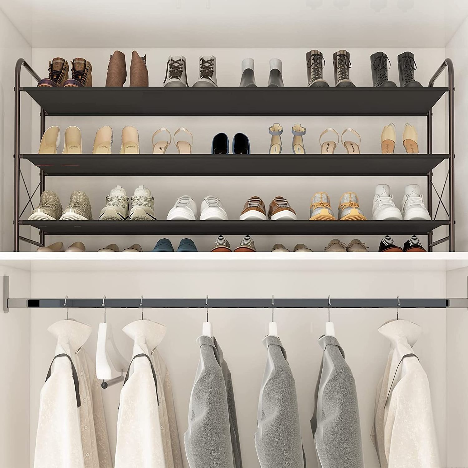 Tier Bronze Long Shoe Rack, 45.5