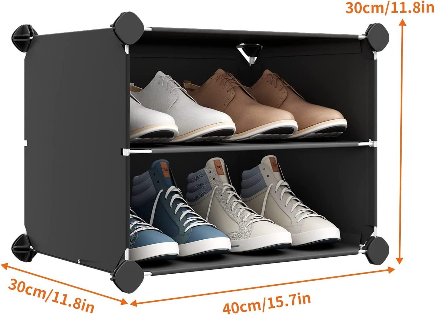 Shoe Rack 72 Pairs Shoe Organizers Narrow Standing Stackable Shoe Storage Cabinet Space Saver for Entryway