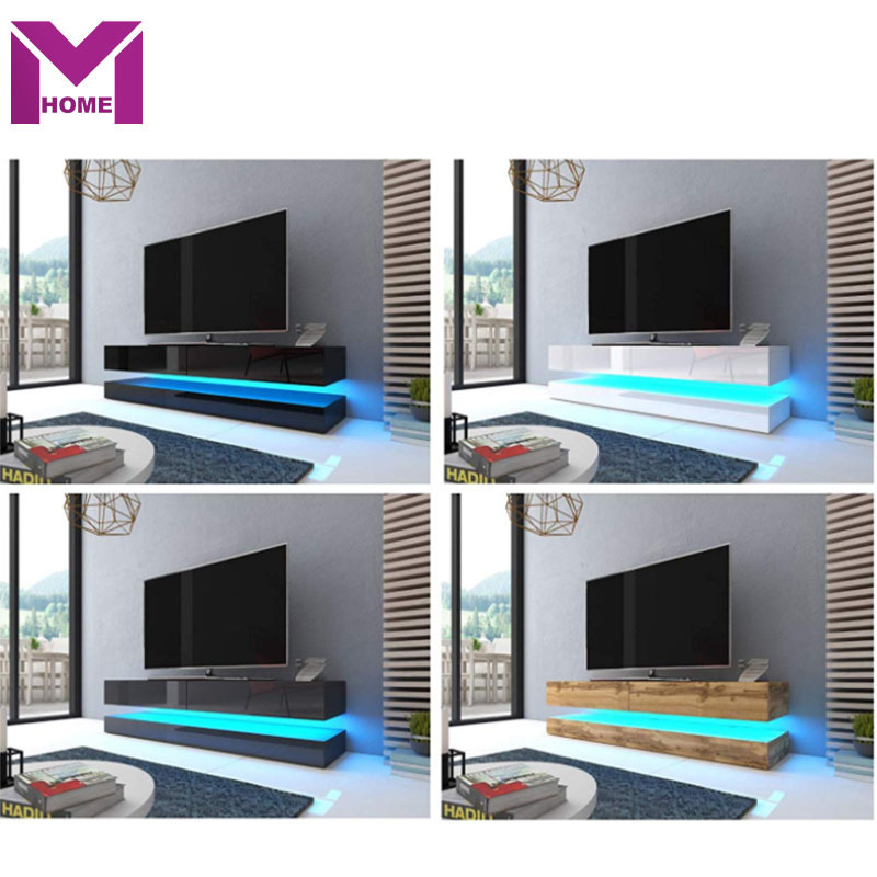 New design Fashion Color High Gloss LED Wall TV Stand   For Wholesaler