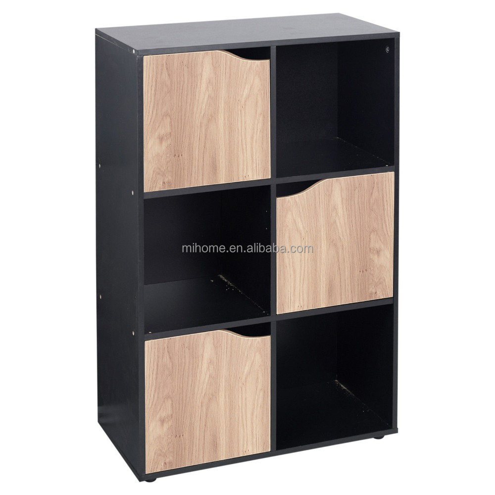 Wooden Storage Cubes 3 Door 6 Cube storage unit factory direct price