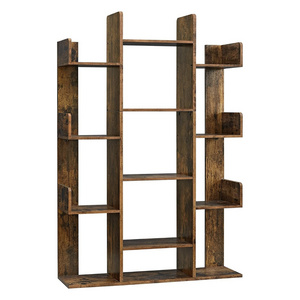 Bookcase, bookshelf, individual storage unit Tree shelves, 13 storage shelves, rounded corners