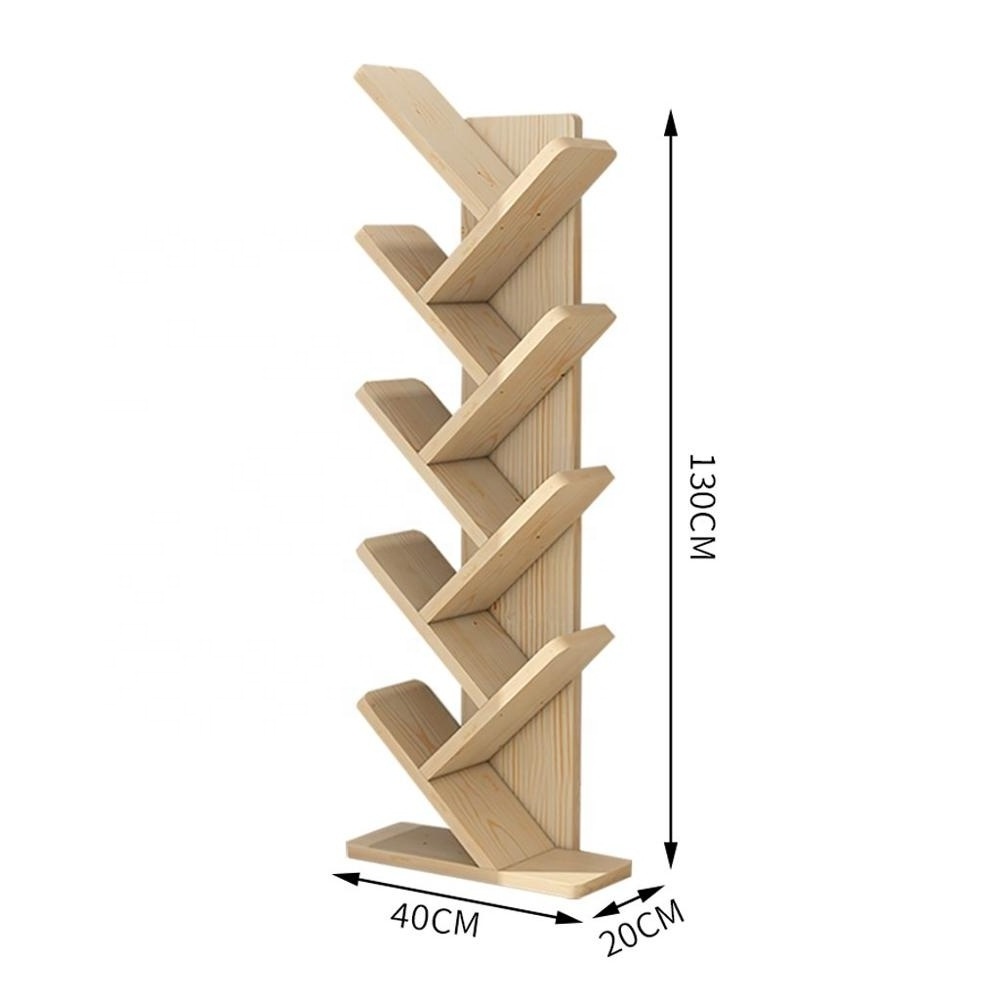 wholesale modern design bookshelves / wooden tree shapeshape book shelf