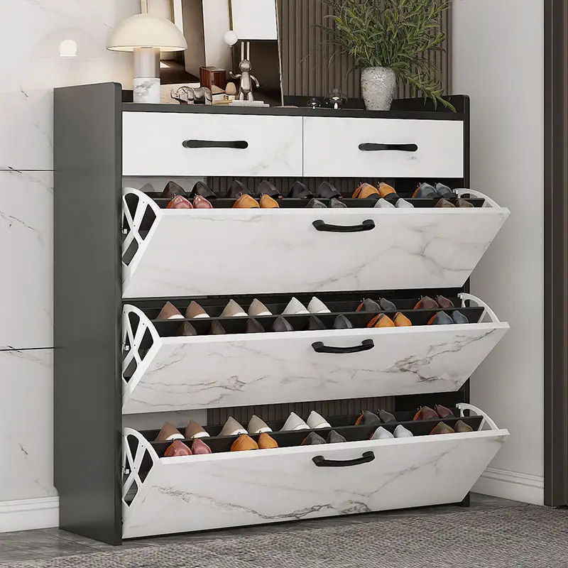 2023 New shoe cabinet with drawer living room bedroom furniture large capacity shoe rack