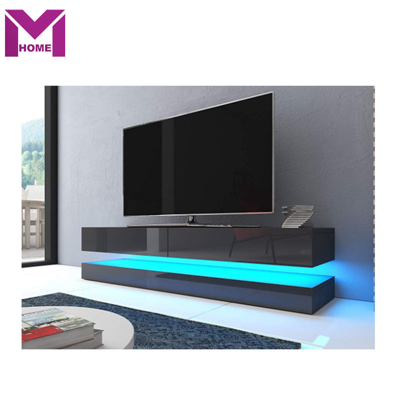 New design Fashion Color High Gloss LED Wall TV Stand   For Wholesaler