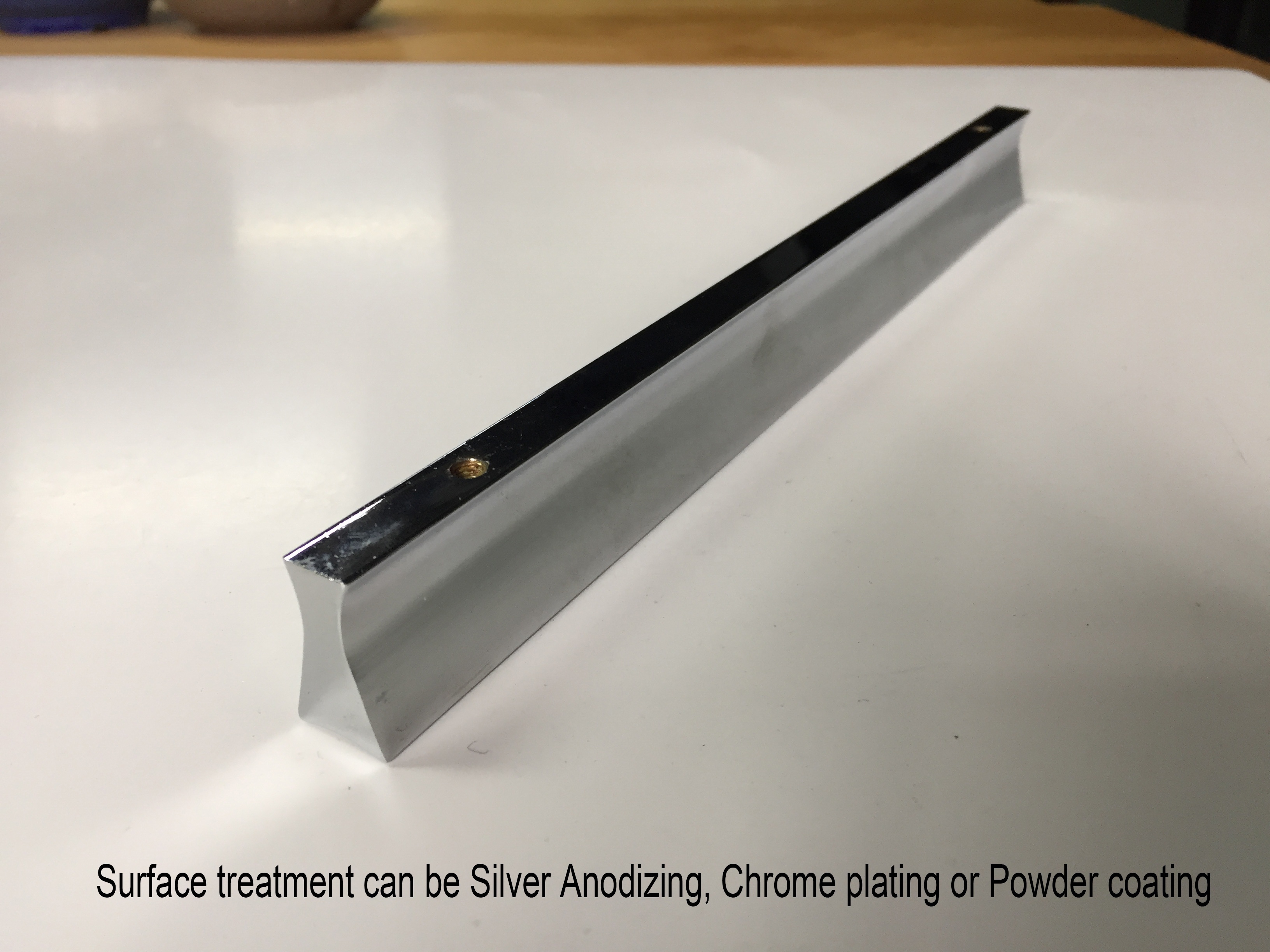 Modern Aluminum Handle Silver Anodized Handle For Cabinets Drawers