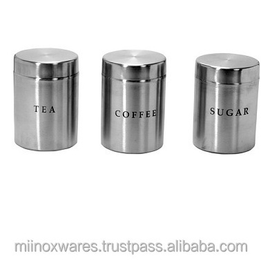 Stainless Steel Sober Canisters Wide Mouth Stainless Steel Airtight Food Jar Stainless Steel Canister With Vacuum Lid