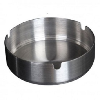 Wholesale Custom Cigar an Ashtray Tabletop Round Stainless Steel Ash Tray Suitable for Cigarette Ash Holder tray