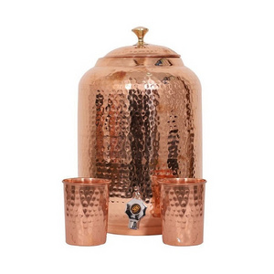 Traditional Copper Water Dispenser Pot For Sale Copper Water Dispenser Manufacturers And Exporters from India