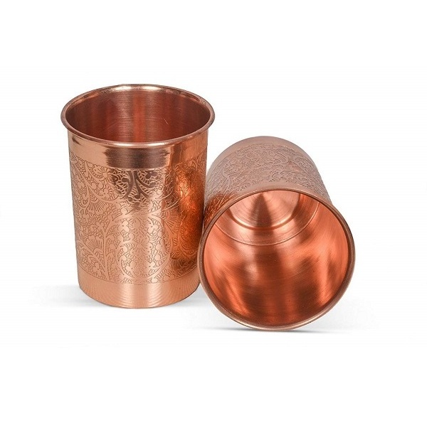 Handmade 100% Pure Copper Glass for Table Office Home Gym Bar Resort With Best Quality from India