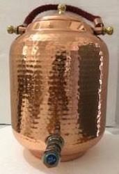 Traditional Copper Water Dispenser Pot For Sale Copper Water Dispenser Manufacturers And Exporters from India