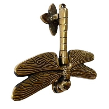 Brass Dragonfly Door Knocker Handmade High Quality Door Hardware Wholesale Bulk India Manufacturer Animal Door Knocker