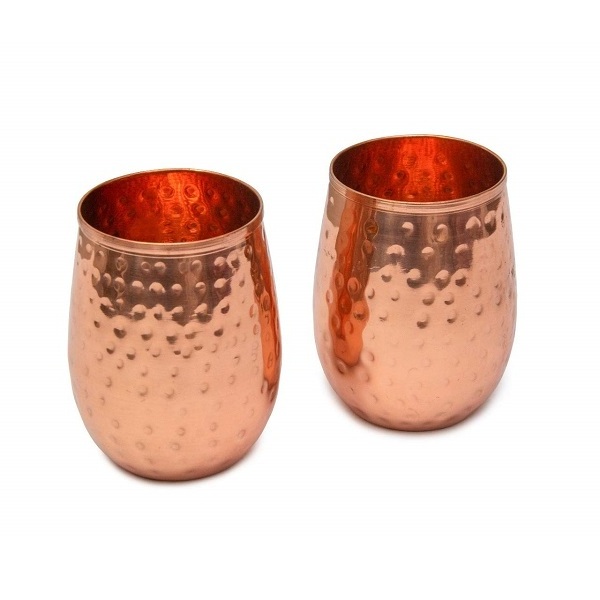 Handmade 100% Pure Copper Glass for Table Office Home Gym Bar Resort With Best Quality from India