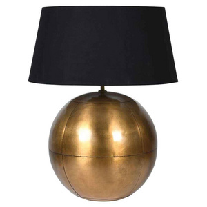 Premium Quality Metal Round Base With Black Finished Table Lamp Bedroom Living Room Office Decorative High Lighting Lamp