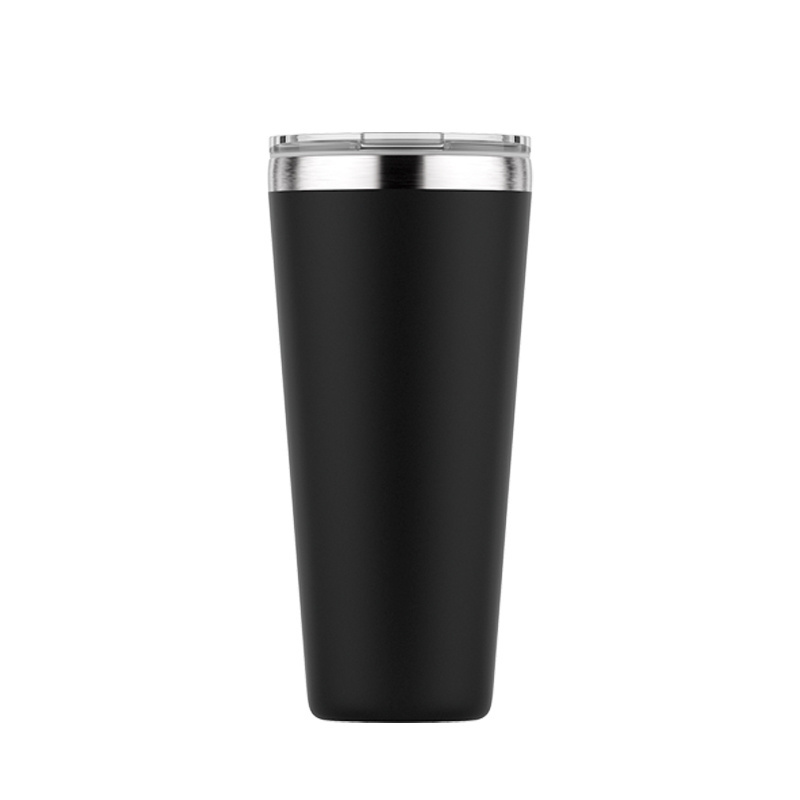 22 oz Stainless steel insulated vacuum tumbler plastic lid water bottle Chug wine tumbler coffee mug