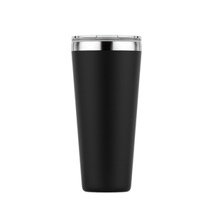 22 oz Stainless steel insulated vacuum tumbler plastic lid water bottle Chug wine tumbler coffee mug