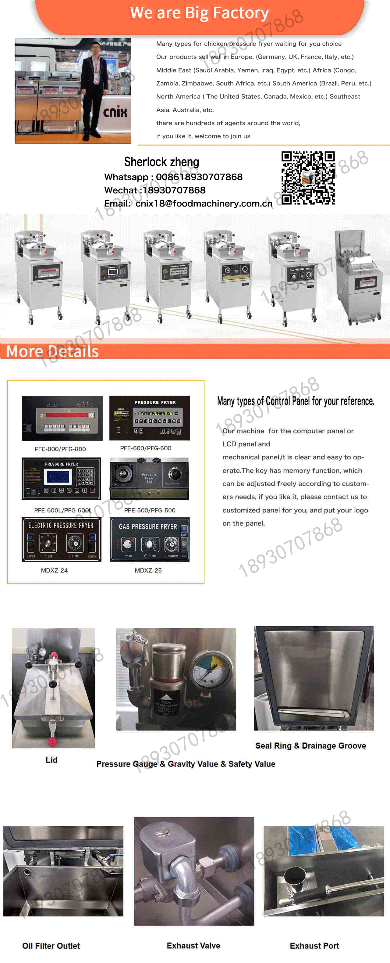 Pressure Fryer Broasted Fried Chicken Equipment pressure fried chicken machine