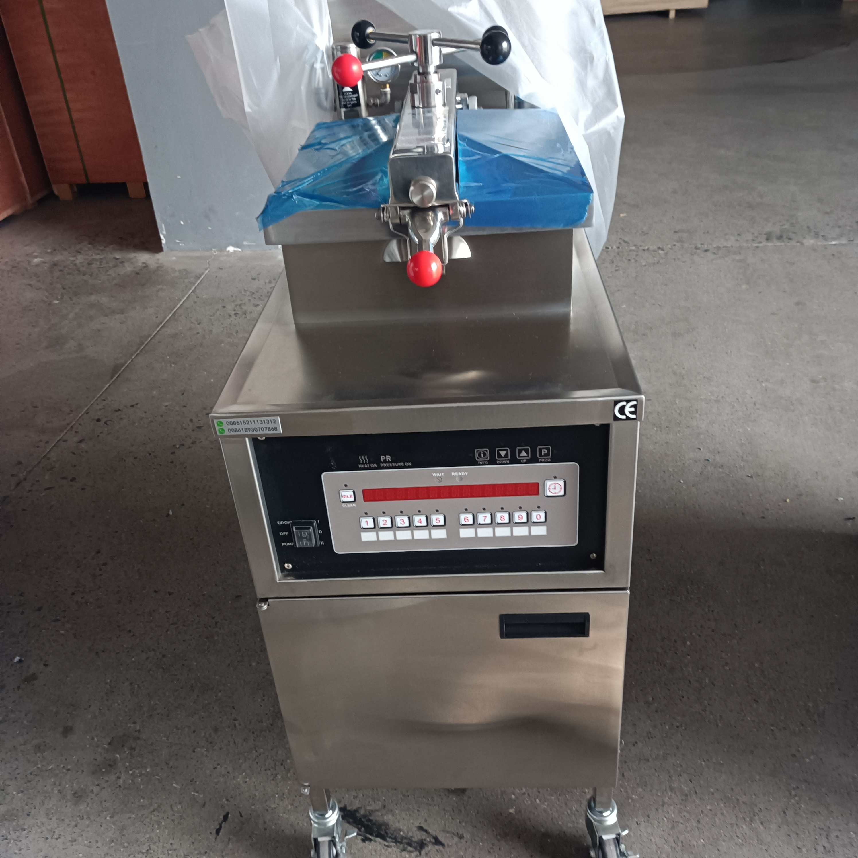 hot sales  broasted chicken 25l batch fryer machine/breaded chicken fryer