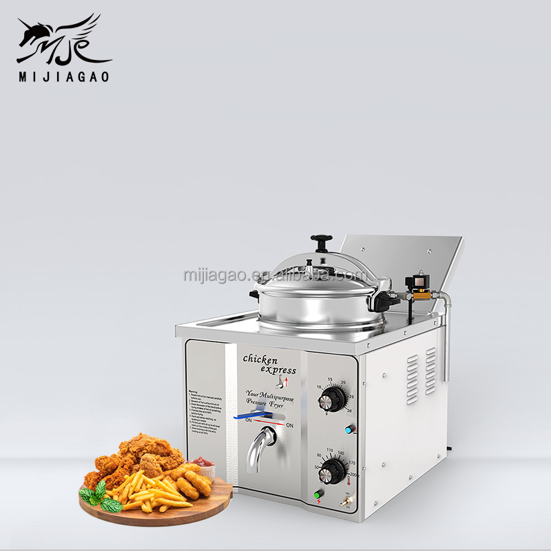 KFC Fast Food Restaurant Kitchen fried chicken fryer PFE-800 Chicken Broasted Machine Pressure Fryer with Oil Filter