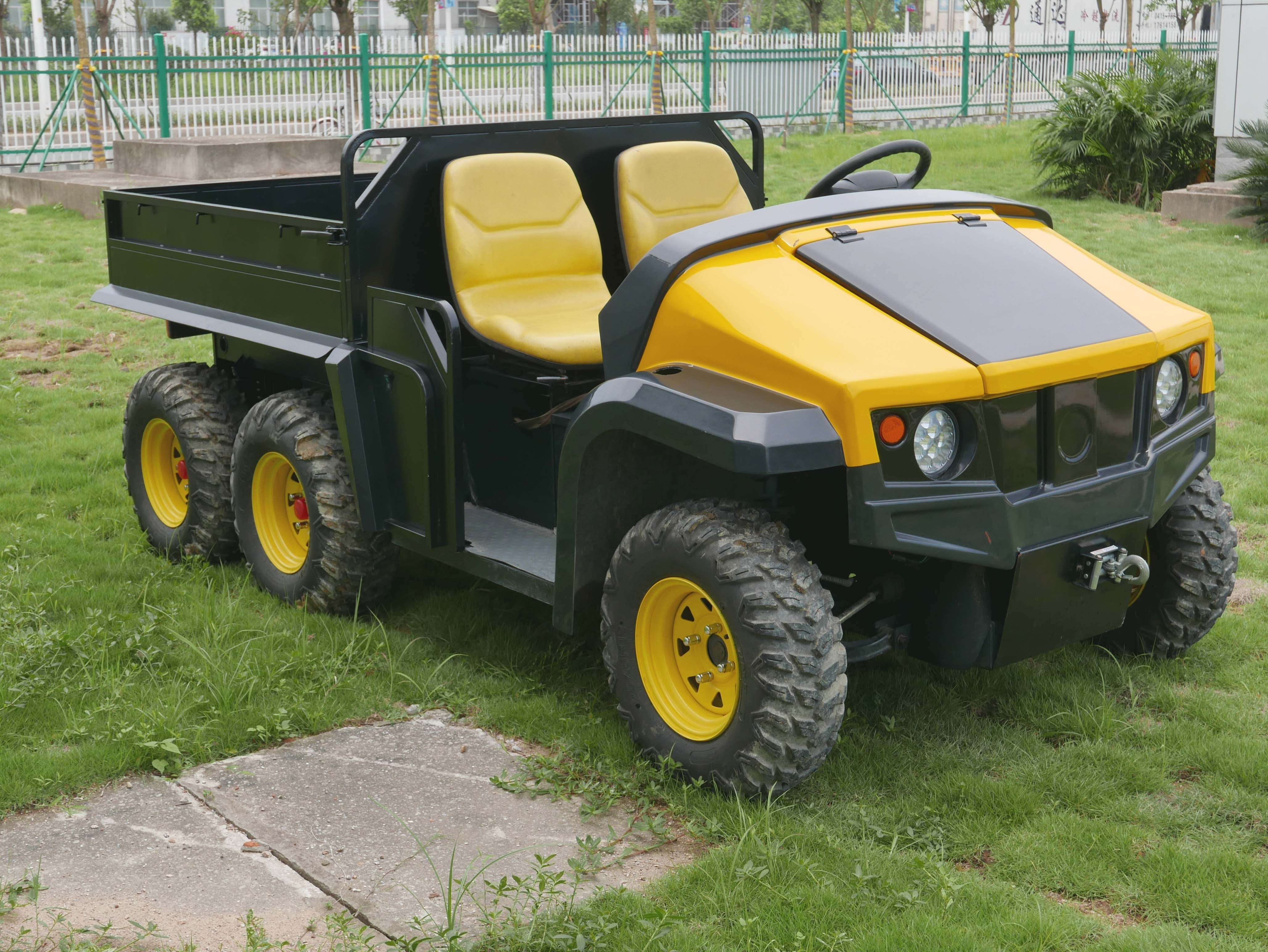 Electric UTV farm work 2 seats Farm UTV 6X4 Utility terrain vehicle for farm transport .