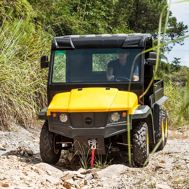 Water cooled motor electric buggy Side by Side 6 Wheel Farm Electric Vehicle 6x4