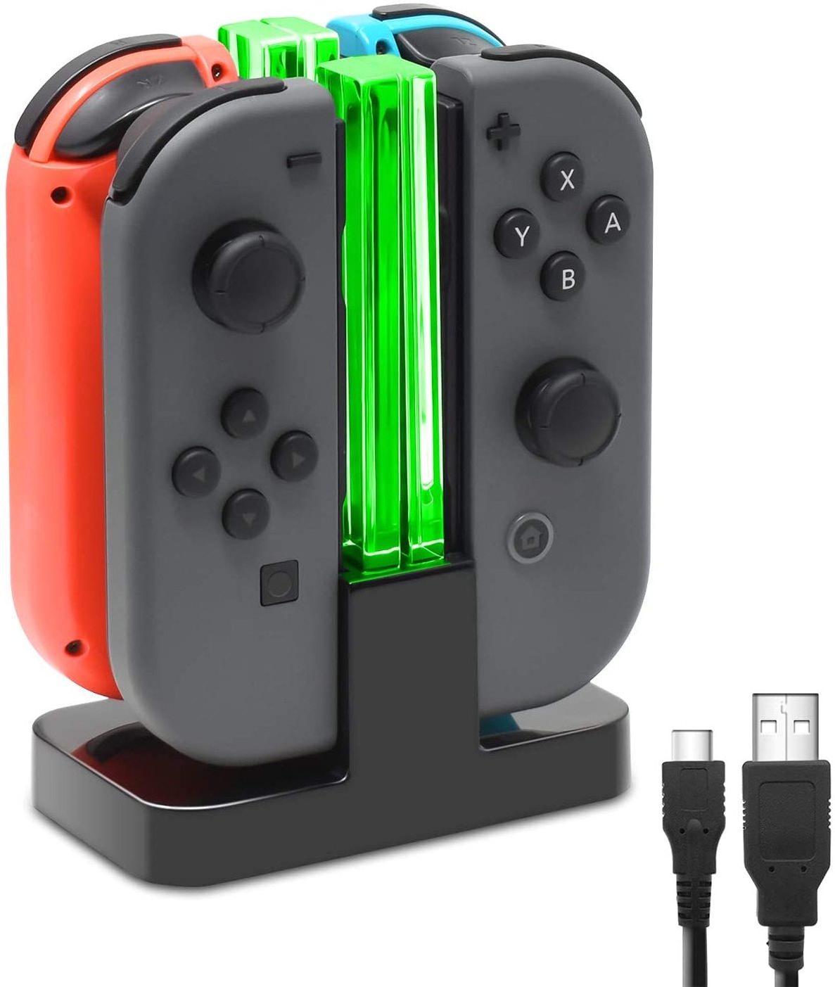 Hot Selling 4 In 1 Switching Power Supply Type Cable Fast Charging Stations Charging Dock for Nintendo Switch Joy Con