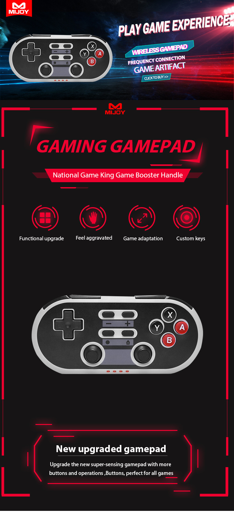 Wholesale Wireless 8 Bitdo NS02 Gamepad Joystick For Nintendo Switch Retro Game Controller For Switch/PC/Android